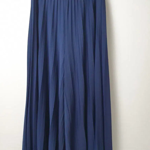 [BUNJANG] Michael Kors Pleated Wide Pants - Navy, Size M / 마이클코어스 플리츠 와이드 팬츠 M