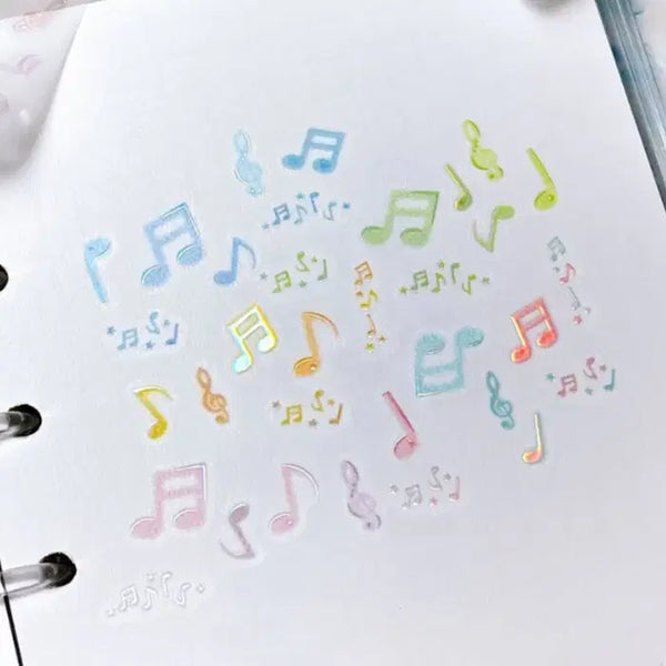 [BUNJANG] Jeje Universe Mini Dot Music Note Kiss Cut Sticker / 제제유니버스 미니 도트 음표 키스컷