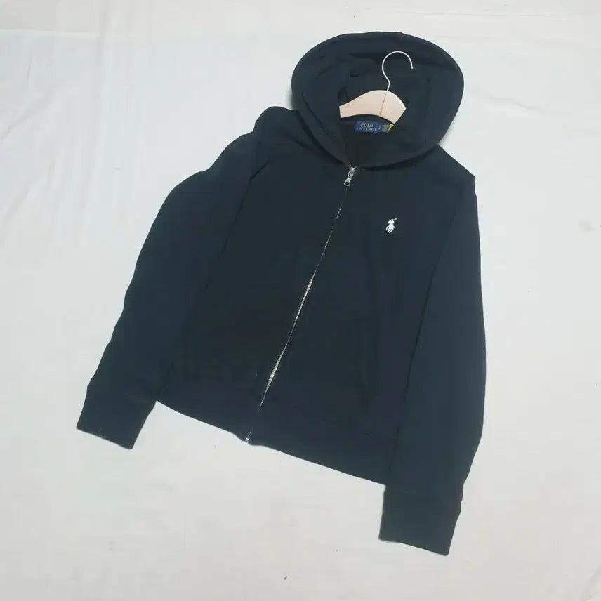 [BUNJANG] Polo Ralph Lauren Black Hooded Zip-Up Jacket Women's L / 폴로 블랙 후드 집업 여성용