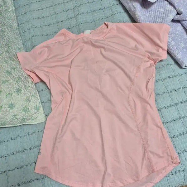 [BUNJANG] Andar Pink Short Sleeve Sports T-Shirt / 분홍색 반팔 스포츠 티셔츠