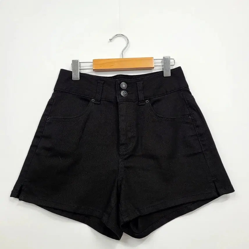 [BUNJANG] Guess Black High-Waisted Denim Shorts Size 24 / 게스 블랙 하이웨스트 데님 반바지/24/앨리스/1383