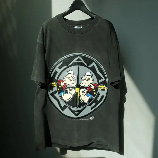 [BUNJANG] 1993 Lightning Bolt Popeye Sailor Print T-Shirt / 90s Lightning Bolt "Popeye" print tee