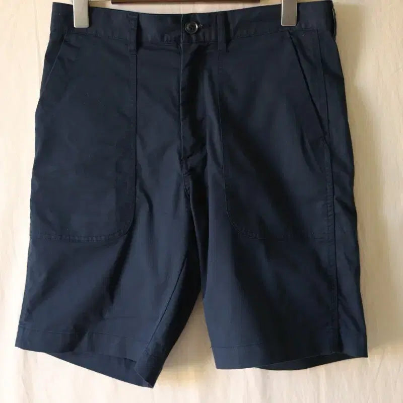 [BUNJANG] nanamica Micro Poly Cotton Twill DUC Shorts Fatigue Pants Navy / 나나미카 마이크로 폴리 코튼 트윌 둑 쇼츠 퍼티그 팬츠 네이비 30