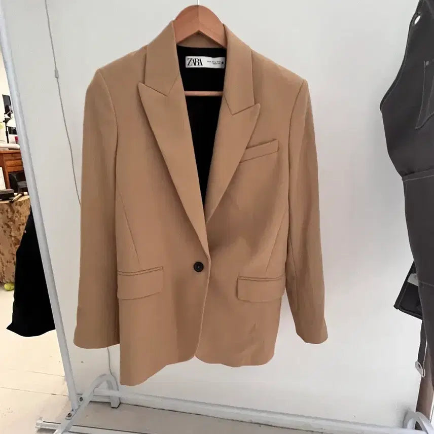 [BUNJANG] Zara Beige Single Tailored Jacket XS / ZARA 베이지 싱글 테일러드 자켓 XS