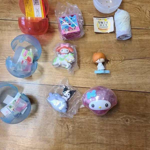 [BUNJANG] Sanrio My Melody Kuromi Gacha Figures Bundle Set / 산리오 마이멜로디 쿠로미 가챠 피규어 일괄