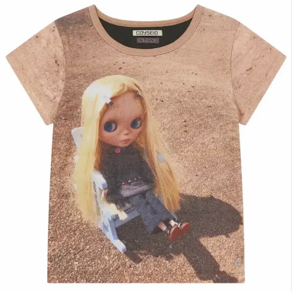 [BUNJANG] Koiseio Bryce Graphic T-shirt Ash Brown / 코이세이오 브라이스 그래픽 반팔 애쉬브라운