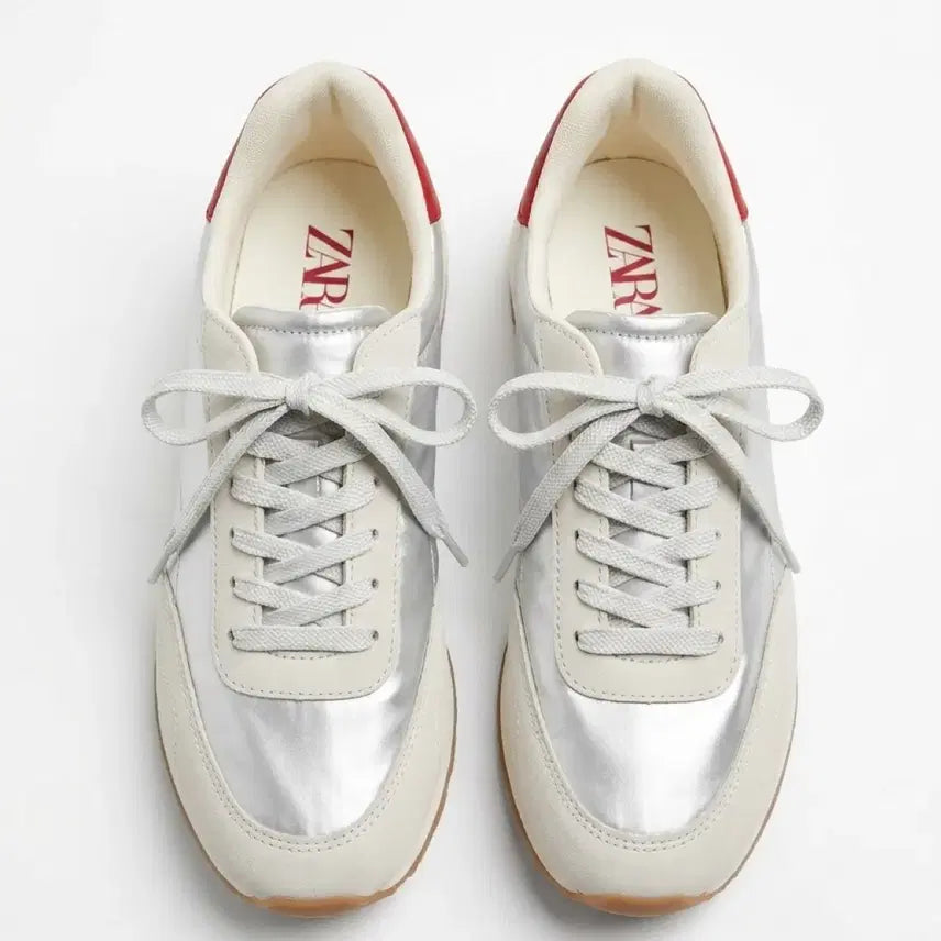 [BUNJANG] Zara Silver Color Block Sneakers EU36 / EU36 / 자라 골구맛 실버배색 스니커즈 230추천IV