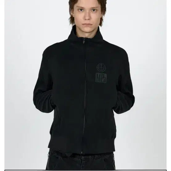 [BUNJANG] L Plastic Product MPa Contrast Zip-Up Jacket / (구매) L 플라스틱 프로덕트 MPa 컨트라스트 블랙 집업 자켓