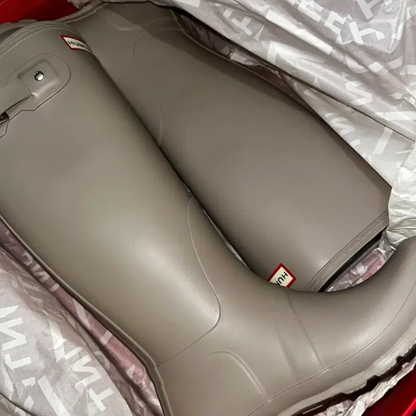[BUNJANG] Hunter Original Tall Rain Boots Beige Scheming Stone 240 / 헌터 레인부츠 오리지널 톨 베이지 스키밍스톤 240