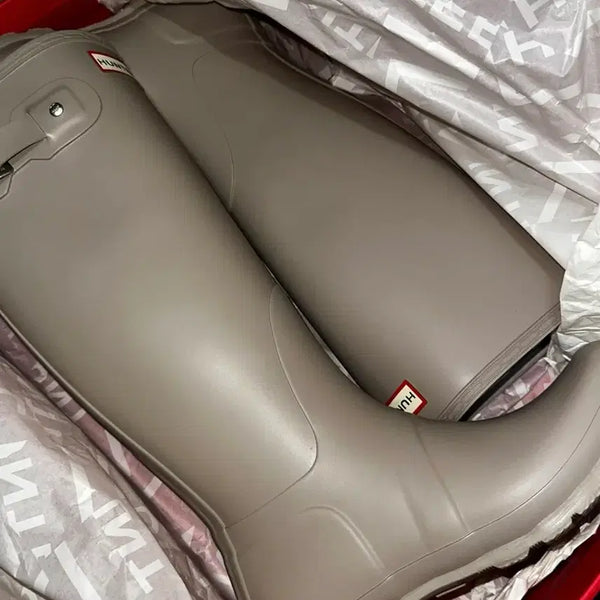 [BUNJANG] Hunter Original Tall Rain Boots Beige Scheming Stone 240 / 헌터 레인부츠 오리지널 톨 베이지 스키밍스톤 240