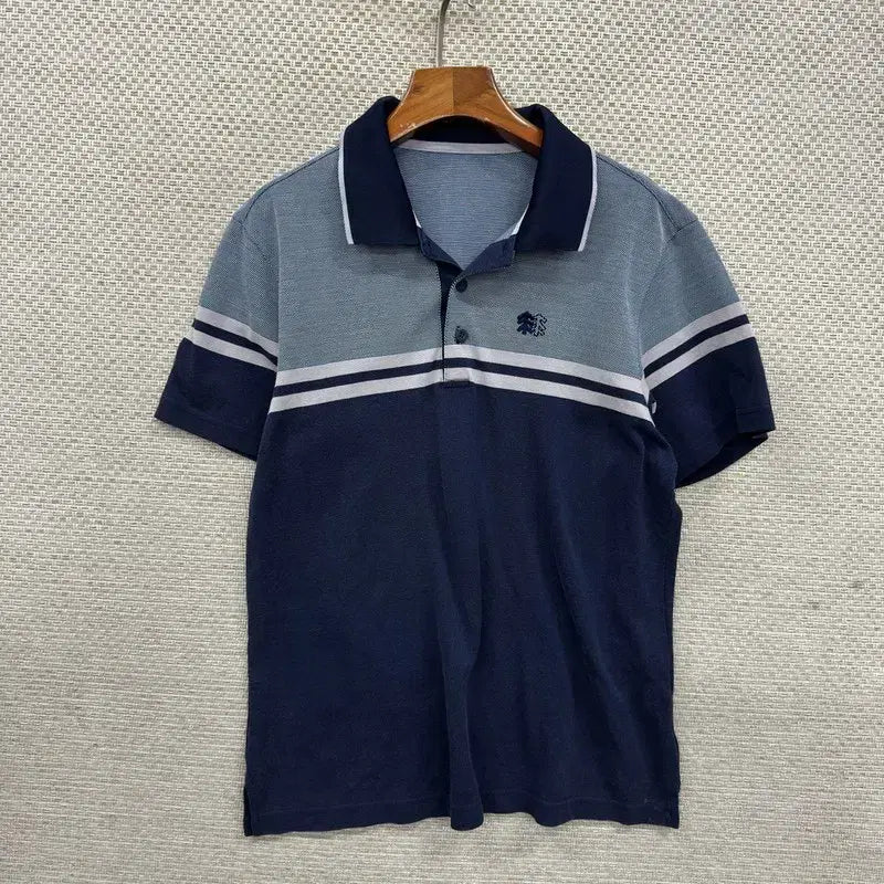[BUNJANG] KOLON SPORT Men's Short Sleeve Collar T-Shirt Size 100 / 코오롱스포츠 등산 반팔카라티 100 D02471