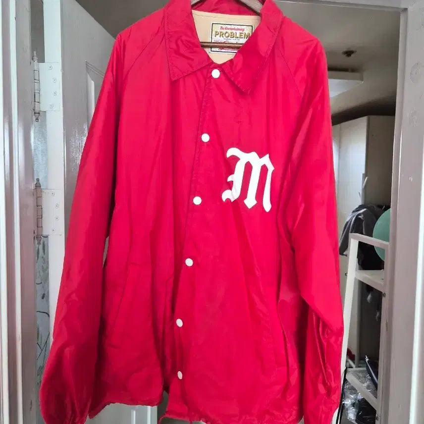 [BUNJANG] Saint Michael Coach Jacket Red XL / XL)세인트미카엘 코치 자켓 레드