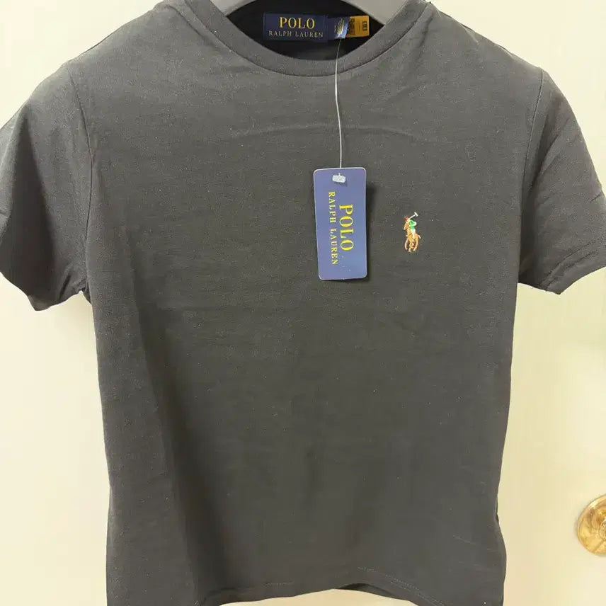[BUNJANG] Polo Ralph Lauren Custom Slim Fit Women's Short Sleeve T-Shirt / 폴로 랄프로렌 커스텀 슬림핏 여성 반팔티 블랙, 네이비 M L
