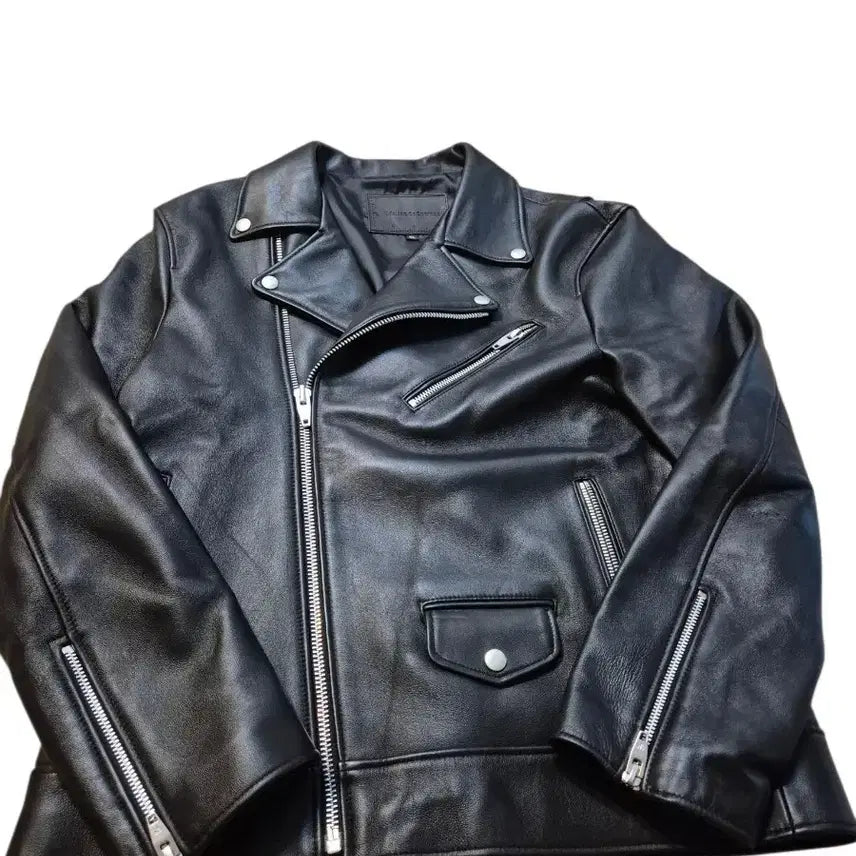 [BUNJANG] Sperone Black Lambskin Rider Jacket / 스페로네 블랙 양가죽 라이더 자켓