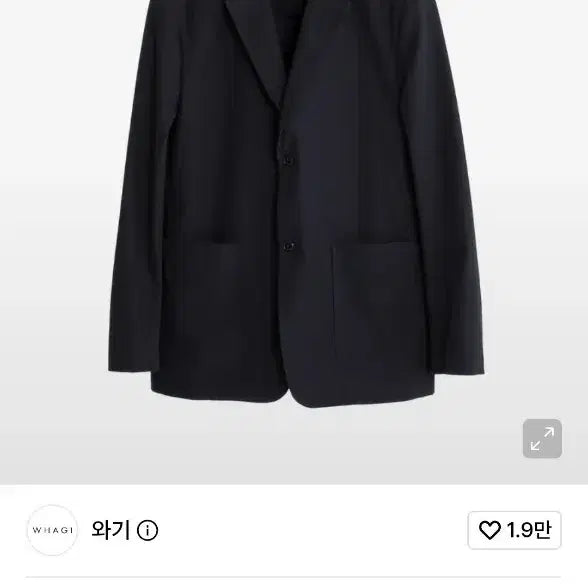 [BUNJANG] WAGI Architect Blazer Jacket Dark Navy / 와기 아키택트 블레이저 자켓(3) 다크네이비 판매