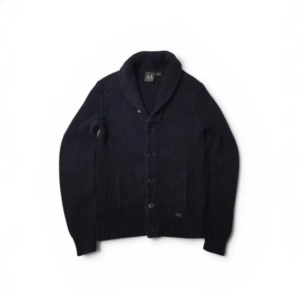 [BUNJANG] Armani Exchange Navy Cardigan - Size S / 아르마니 익스체인지 네이비 가디건 S