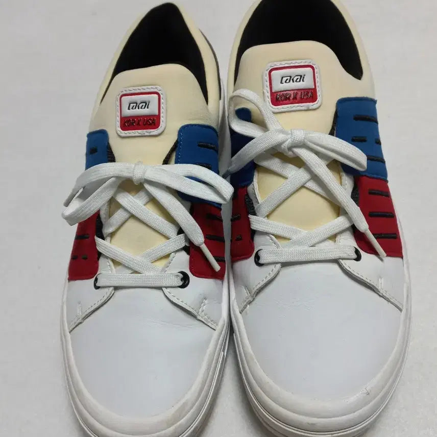 [BUNJANG] Lacai Men's Sneakers White/Red/Blue / 라카이 남성스니커즈 270