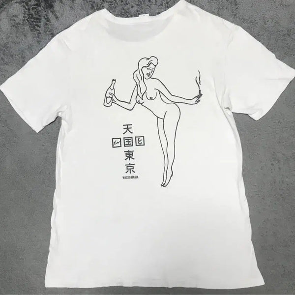 [BUNJANG] Wackomaria Back Print T-Shirt XL / 와코마리아 백 프린팅 티셔츠 XL