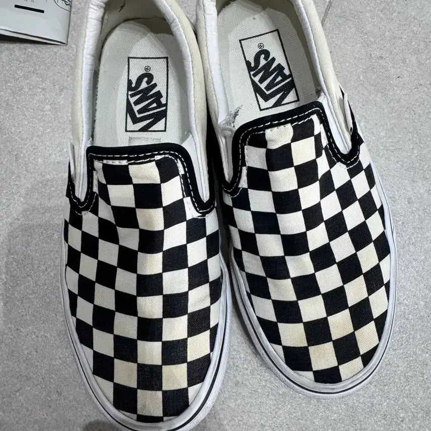 [BUNJANG] Vans Checkerboard Sneakers (Size 220) / 반스 체커보드 운동화 (220)