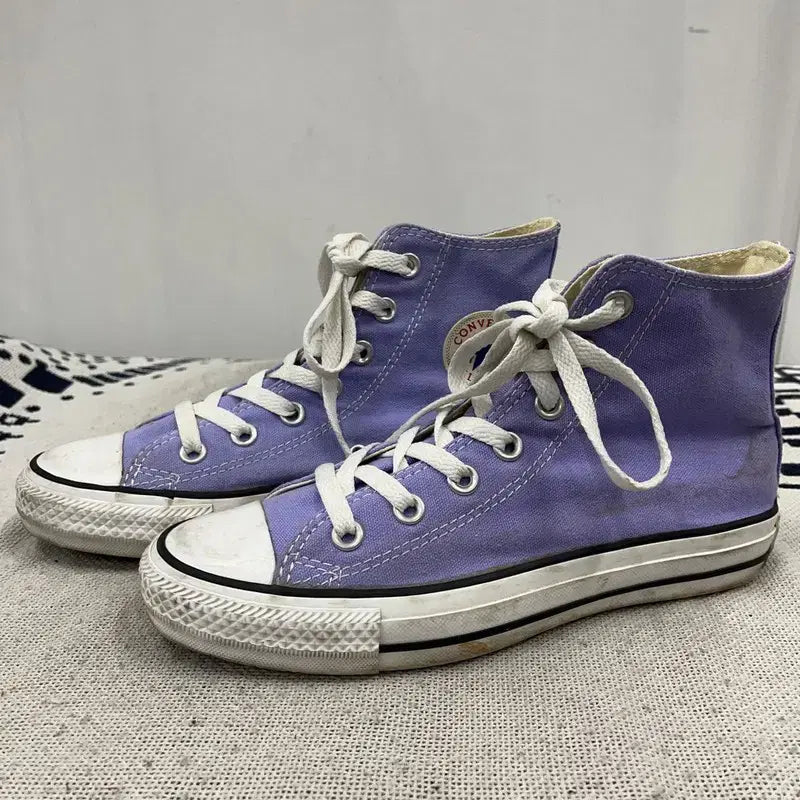 [BUNJANG] Converse Chuck Taylor All Star High Top Sneakers Lilac 230 / 컨버스 척테일러 연보라 하이 스니커즈 230 X00891