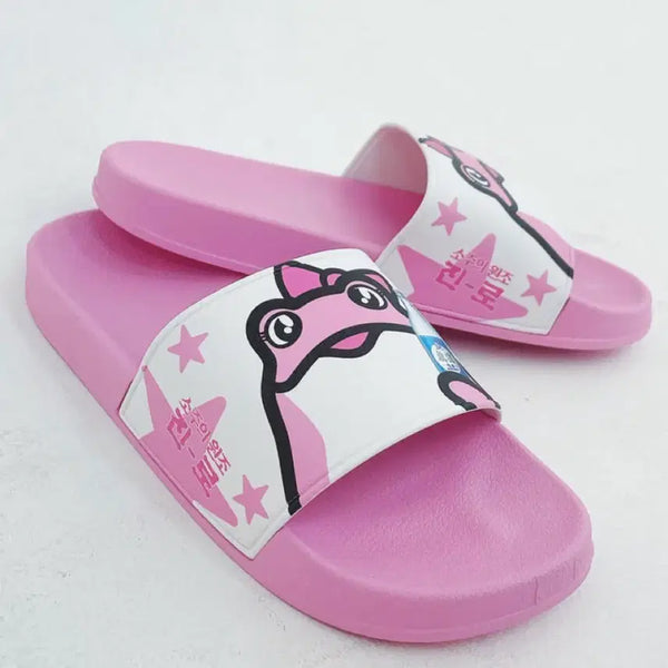 [BUNJANG] Jinro Toad Pink Slippers / 진로 두꺼비 핑크 슬리퍼