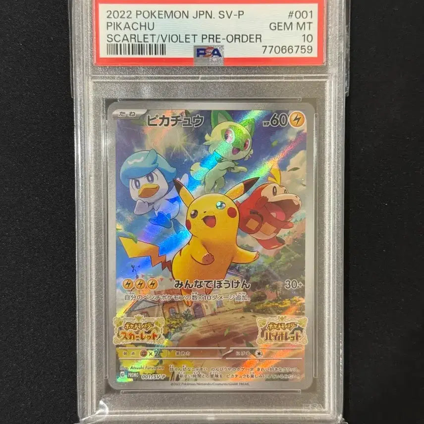 [BUNJANG] Pokemon TCG Scarlet & Violet Promo Pikachu PSA 10 / 포켓몬 카드 스칼렛 바이올렛 프로모 피카츄 PSA 10