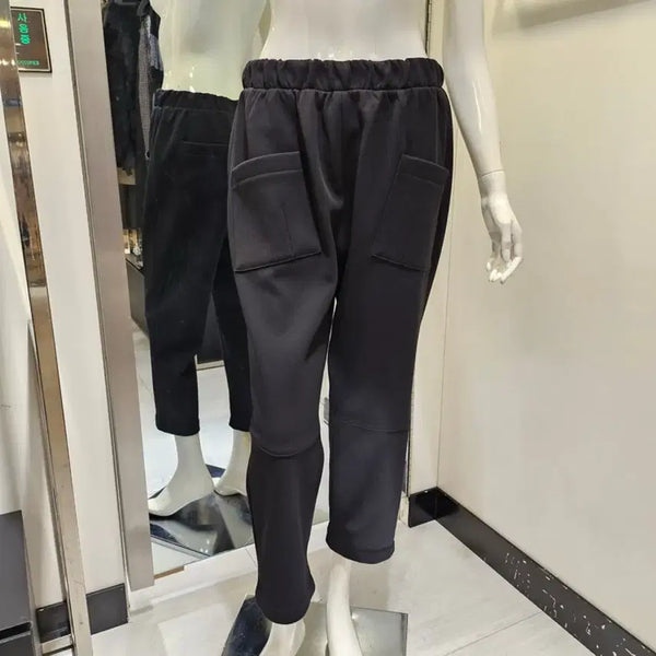 [BUNJANG] Women's Black Knit Jogger Pants / 여성용 블랙 니트 조거팬츠 판매합니다.