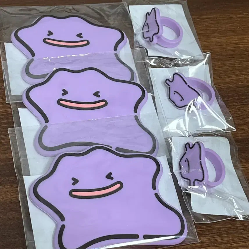 [BUNJANG] Colorgram Pokemon Ditto Mirror + Tint Ring Set New Product / 컬러그램 포켓몬 메타몽 거울+틴트링 세트 새상품