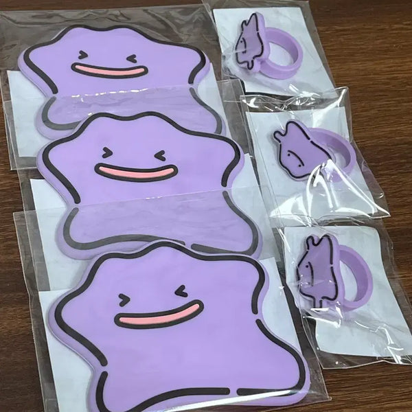 [BUNJANG] Colorgram Pokemon Ditto Mirror + Tint Ring Set New Product / 컬러그램 포켓몬 메타몽 거울+틴트링 세트 새상품