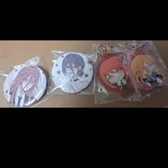 [BUNJANG] Chainsaw Man Pin Button & Keyring Bundle Set / [일괄/개별] 체인소맨 핀버튼,키링