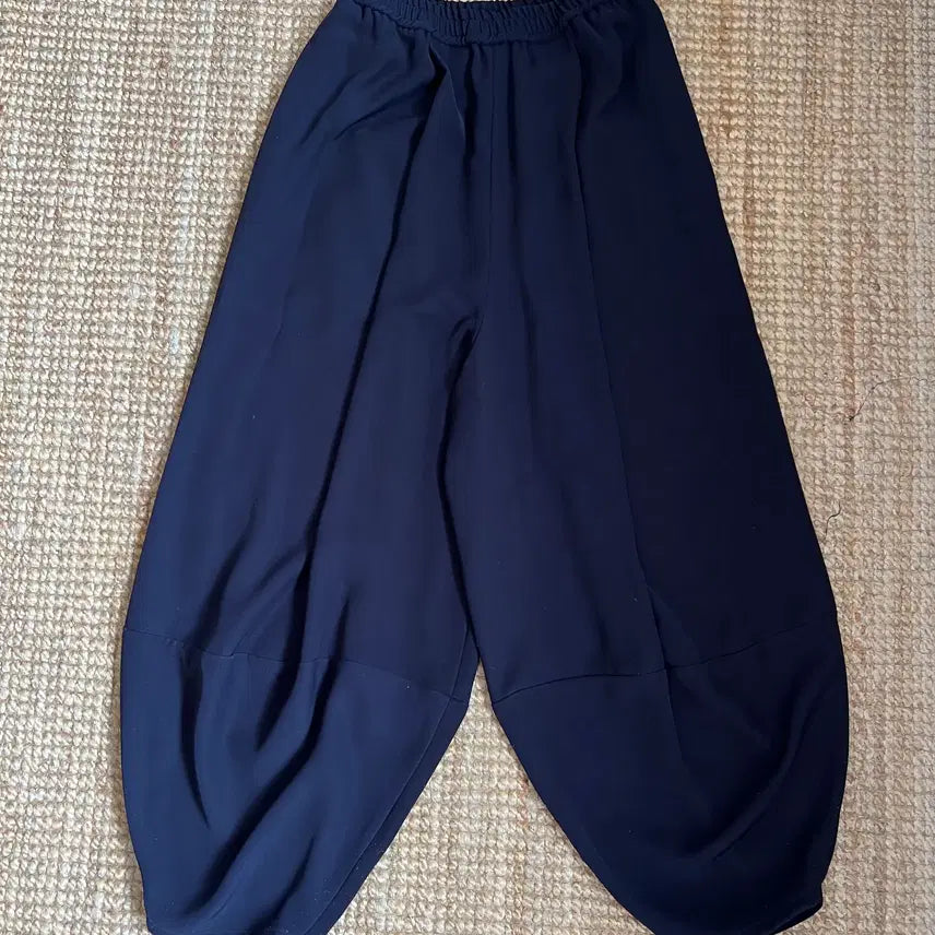 [BUNJANG] Enfold Women's Navy Balloon Silhouette Wide Pants / 엔폴드 여성 네이비 벌룬실루엣 와이드팬츠