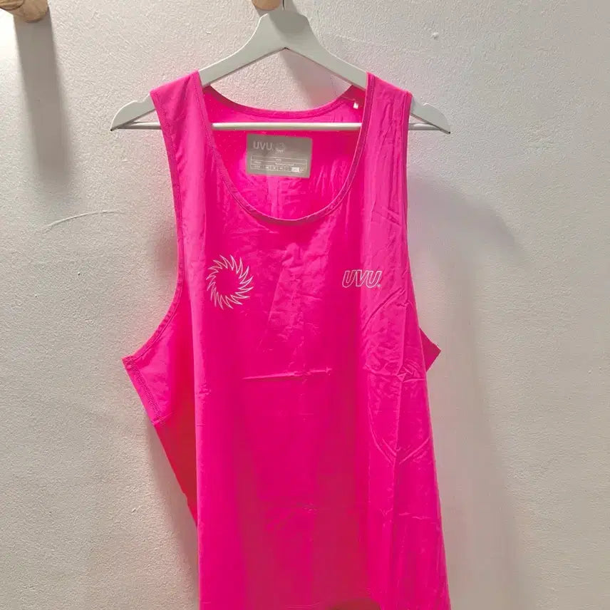 [BUNJANG] UVU Running Singlet Pink XL / UVU 러닝 싱글렛 핑크 XL
