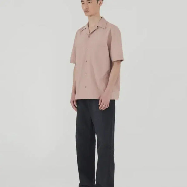 [BUNJANG] Ourscop Open Collar Shirts (Dark Peach) / 아워스코프 Open Collar Shirts (Dark Peach)
