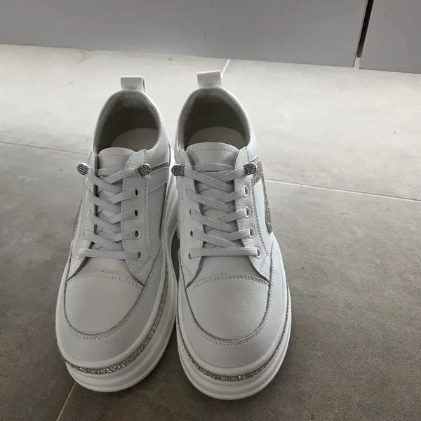 [BUNJANG] Cubic Height-Increasing Sneakers / 새상품 큐빅 키높이 스니커즈