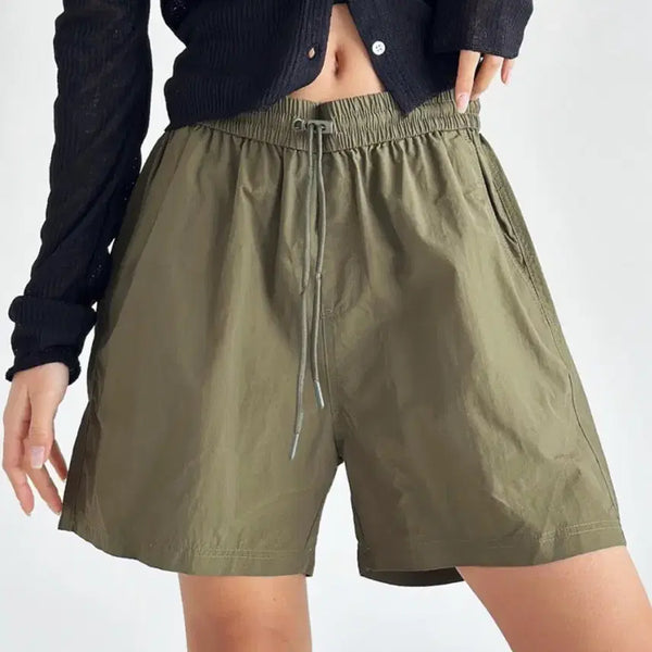[BUNJANG] Nylon 5-Point Banding Short Pants (Khaki, Mint) / 나일론 5부 밴딩 숏팬츠 M(26-29) 사이즈 카키,민트 일괄 판매.