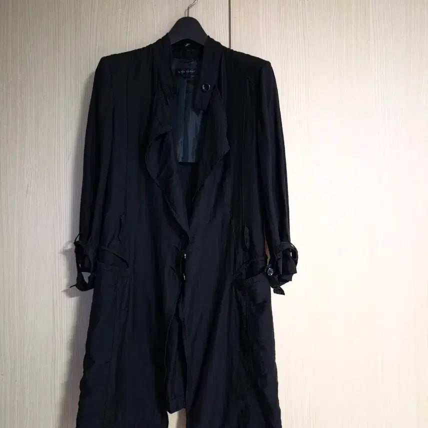 [BUNJANG] Nice Clab Women's Black Outerwear Jacket Size 55 / (나이스클랍) 여자 블랙 봄가을 아우터 55사이즈