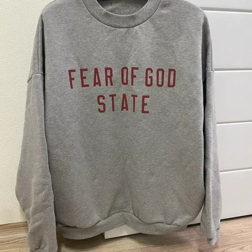 [BUNJANG] Fear of God Essentials Fleece Sweatshirt Grey / 피어오브갓 에센셜 플리스 스테이트 맨투맨 판매합니다