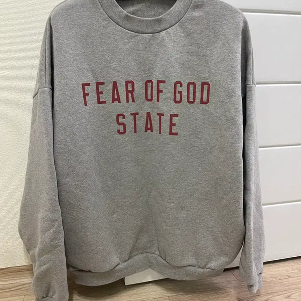 [BUNJANG] Fear of God Essentials Fleece Sweatshirt Grey / 피어오브갓 에센셜 플리스 스테이트 맨투맨 판매합니다