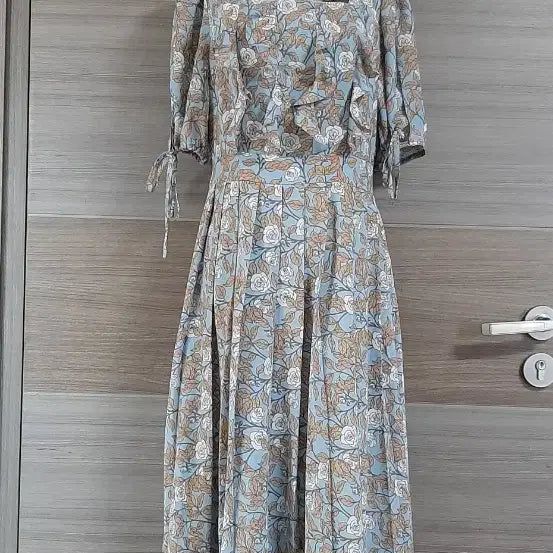 [BUNJANG] CHICLINE Floral Pattern Long Dress M / CHICLINE 플라워 패턴 롱 원피스 M