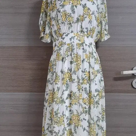[BUNJANG] Yellow Chiffon Dress - Size 55 / 예쁜 옐로우 쉬폰 원피스 상태굿