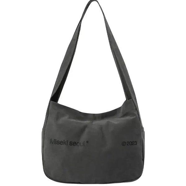 [BUNJANG] Miseki Seoul Big Charcoal Crossbody Bag/Backpack / 미세키서울 가방 빅 차콜 크로스백 메신저백 백팩