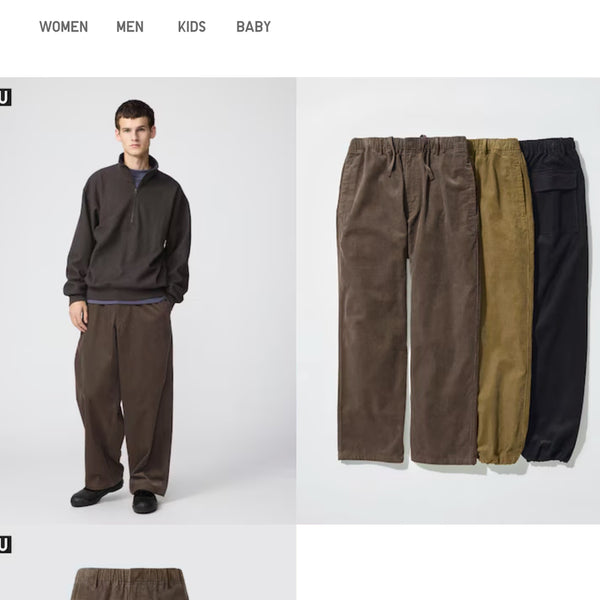 [BUNJANG] Uniqlo Corduroy Utility Pants L Brown / 유니클로 코듀로이 유틸리티팬츠 L사이즈 거의 새상품 판매합니다.