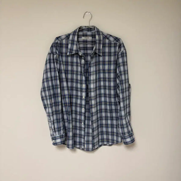 [BUNJANG] 8 Seconds Blue Check Shirt XL / [XL] 에잇세컨즈 블루 체크 셔츠