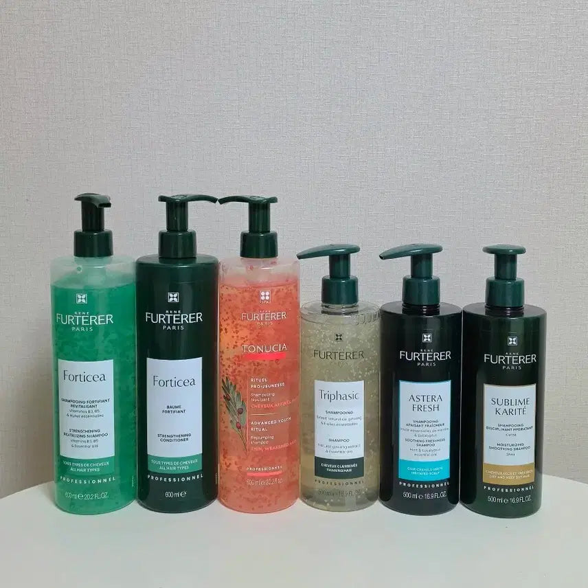 [BUNJANG] René Furterer Shampoo & Conditioner Set (Potentia, Tonucia, Triphasic, Astera, Karité) / (4개set) 르네휘테르 샴푸 컨디셔너 3병포티샤 토뉘시아 트리파직 아스테라 까리떼