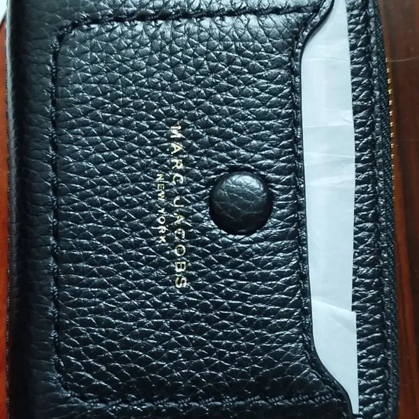 [BUNJANG] Marc Jacobs Coin Case Card Wallet Black Leather / 마크제이콥스  코인케이스카드지갑