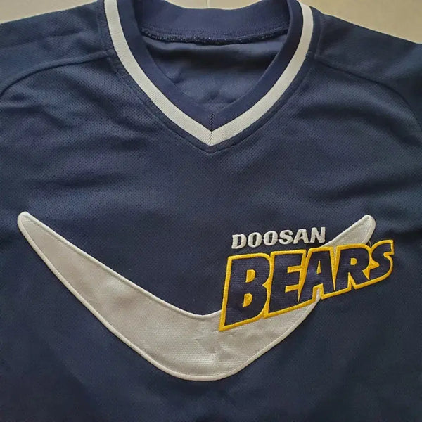 [BUNJANG] Doosan Bears Ham Deok-ju Marked Baseball Jersey Size 100 / 두산베어스 반달곰 함덕주마킹 100사이즈