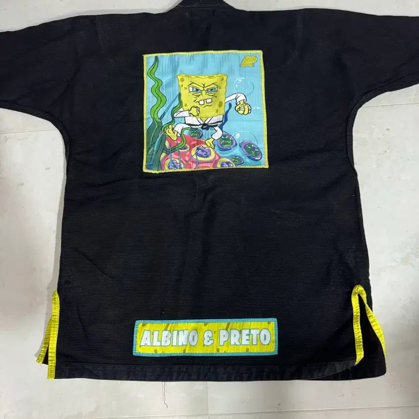 [BUNJANG] Albino & Preto SpongeBob Jiu-Jitsu Gi A2L / (급처)AP 알비노&프레토 스폰지밥 주짓수 도복 A2L