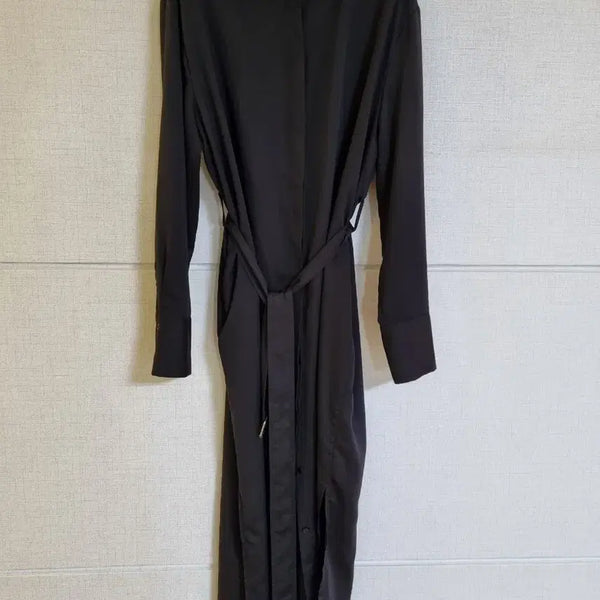 [BUNJANG] Unoha Black Silk Robe Dress / (유노이아) 블랙 원피스 66까지추천