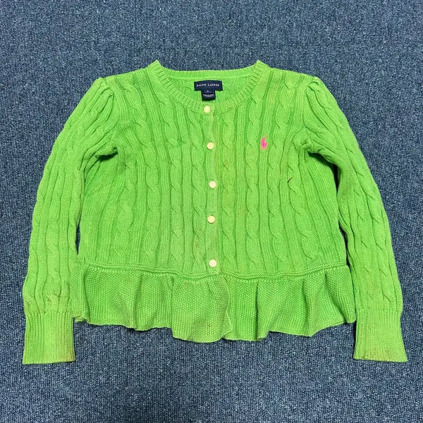 [BUNJANG] Polo Ralph Lauren Kids Cable Knit Cardigan / 폴로랄프로렌 키즈 케이블 치마 가디건