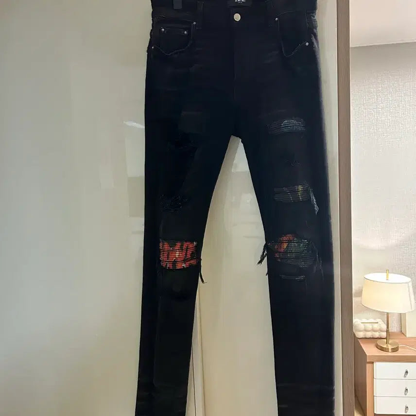 [BUNJANG] Amiri 20SS MX1 Black Vintage Animation Jeans (Size 33) / 아미리 20SS MX1 블랙 빈티지 애니메이션 진(33사이즈)